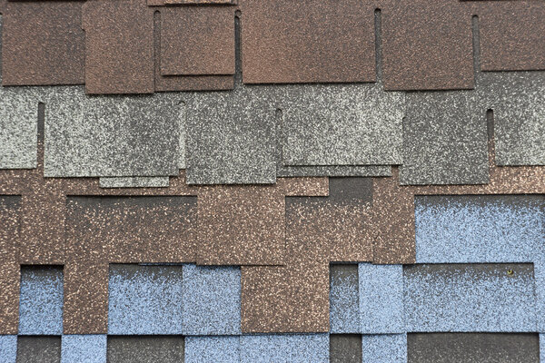 roof bitumen shingles closeup background texture