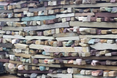 Şeyl taş renkli bir karışımı karşı karşıya