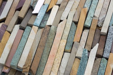 Şeyl taş renkli bir karışımı karşı karşıya