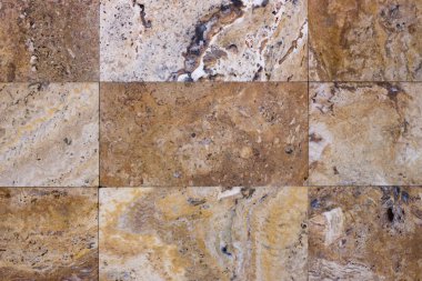 Traverten döşeme, tuğla malzeme rengi inşa