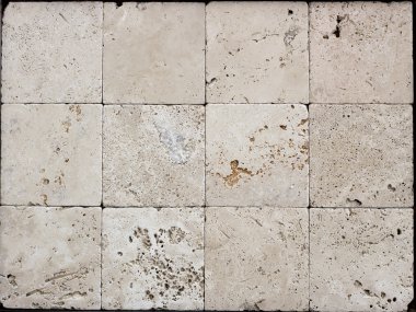 Traverten döşeme, tuğla malzeme rengi inşa