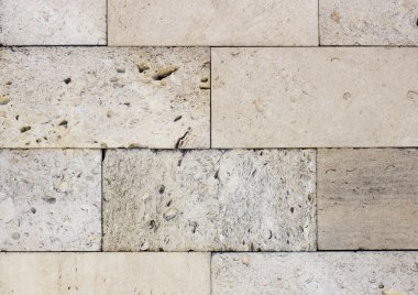 Traverten döşeme, tuğla malzeme rengi inşa