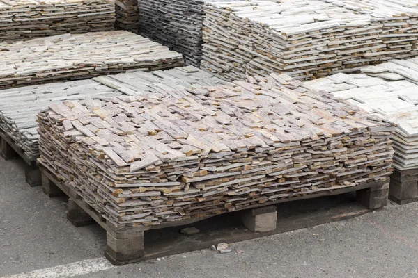 çok renkli mermer Pres Tuğla aralıktaki tepsiler