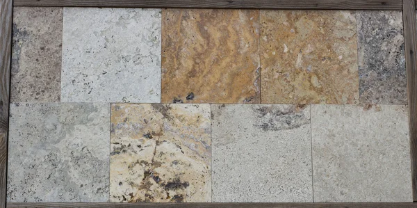 Mermer, granit, Traverten, Kayrak, kumtaşı, yapı malzemesi — Stok fotoğraf