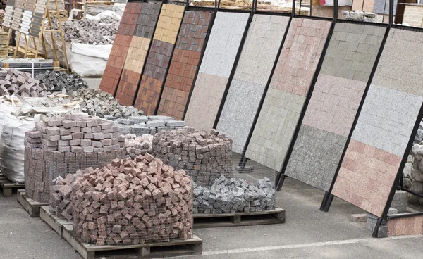 Granito colorato lastra texture pavimentazione, materiale da costruzione — Foto Stock