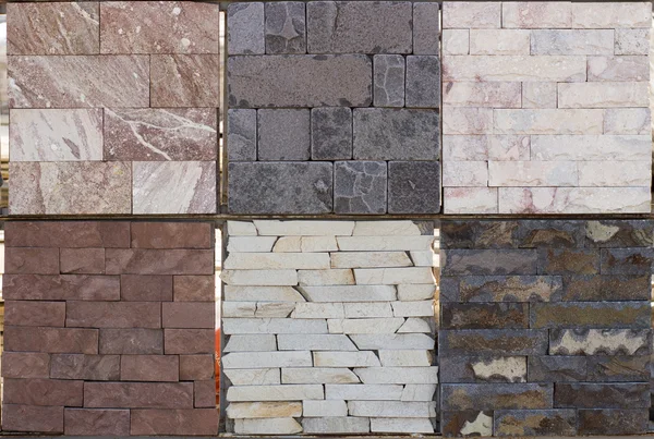 Mármol, granito, travertino, pizarra, arenisca, material de construcción —  Fotos de Stock