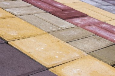colored concrete paving slab texture, building material,  clipart