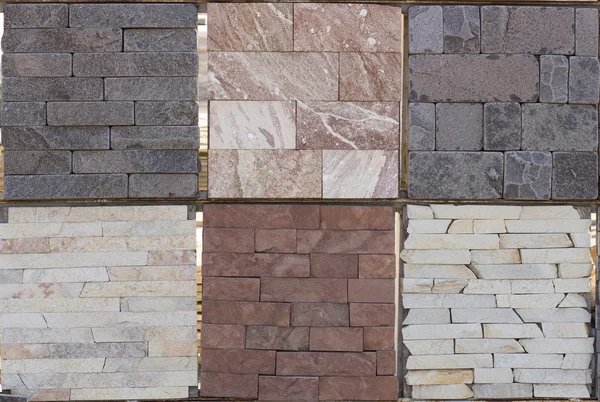 Mármol, granito, travertino, pizarra, arenisca, material de construcción — Foto de Stock