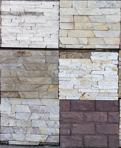 大理石、御影石、トラバーチン、スレート、砂岩、建築材料 — ストック写真
