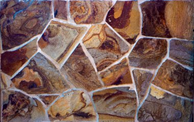 Ston yapılan eski antik duvar