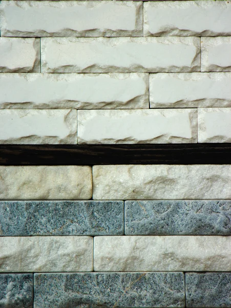 Multicolored marble bricks close-up, sample, background — Stock Photo, Image