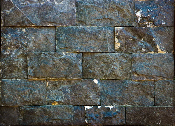 Briques de marbre multicolores gros plan, échantillon, fond — Photo