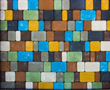 renkli beton parke döşeme doku, yapı malzemesi, backgro