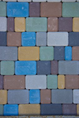 renkli beton parke döşeme doku, yapı malzemesi, backgro