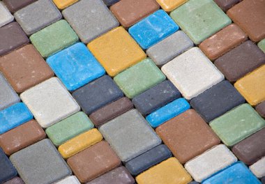 renkli beton parke döşeme doku, yapı malzemesi, backgro