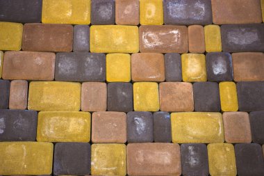 renkli beton parke döşeme doku, yapı malzemesi, backgro