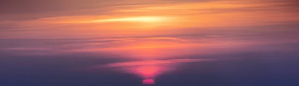 美しい海の景色 海の上の夕日 — ストック写真