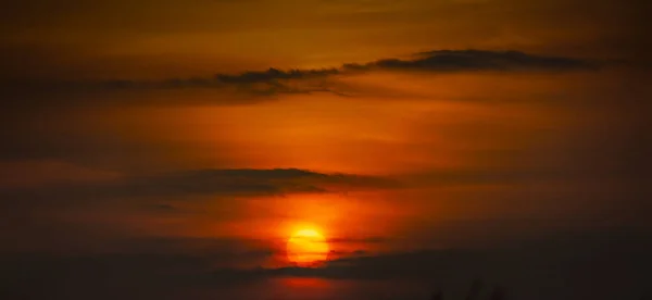 Schöne Meereslandschaft Sonnenuntergang Über Dem Meer — Stockfoto