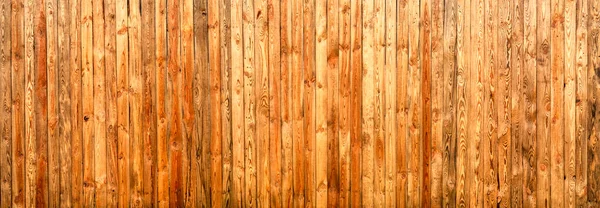 Brown Old Wooden Fence Texture Background Panorama — Stock Photo, Image