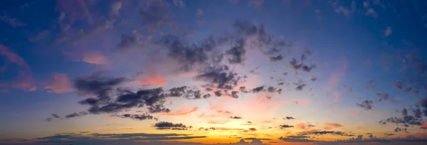 Coucher Soleil Aube Beau Ciel Coloré Avec Nuages Vue Sur — Photo