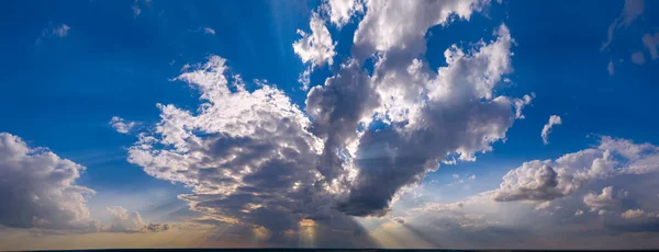 Рассвет Закат Вечернего Неба Облака Голубое Небо Прекрасный Пейзаж — стоковое фото