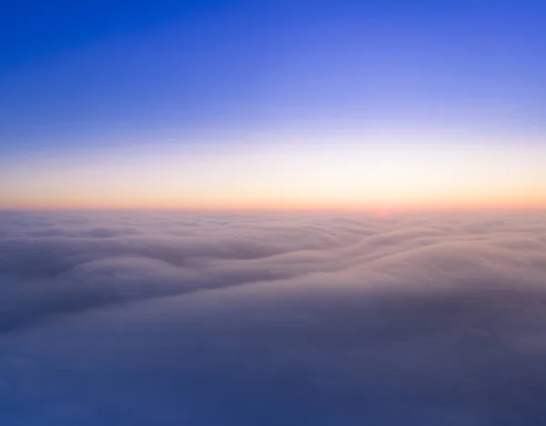 Ciel Dessus Des Nuages Avant Aube Merveilleux Paysage Céleste — Photo