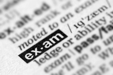 Sınav tanımı Word metni