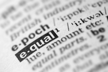 Eşit tanımı Word metni