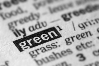 Yeşil tanımı Word metni