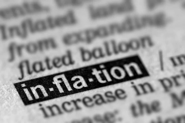 Ο πληθωρισμός ορισμό κειμένου Word — Φωτογραφία Αρχείου