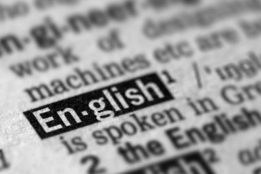 İngilizce tanımı Word metni