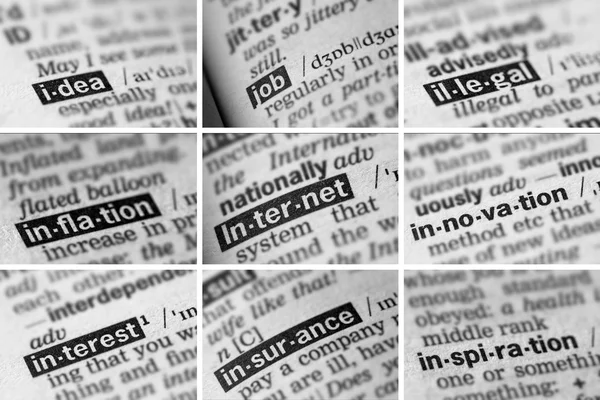 Business Finance Words Set (4 de 9) ) — Fotografia de Stock