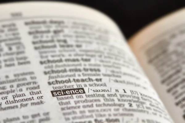 Ciencia Palabra Definición Texto — Foto de Stock