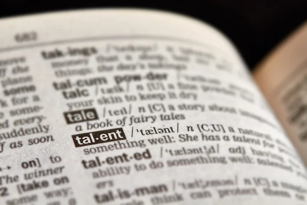 Talent Word Définition Texte — Photo