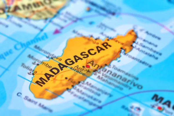 Madagascar Island on the Map