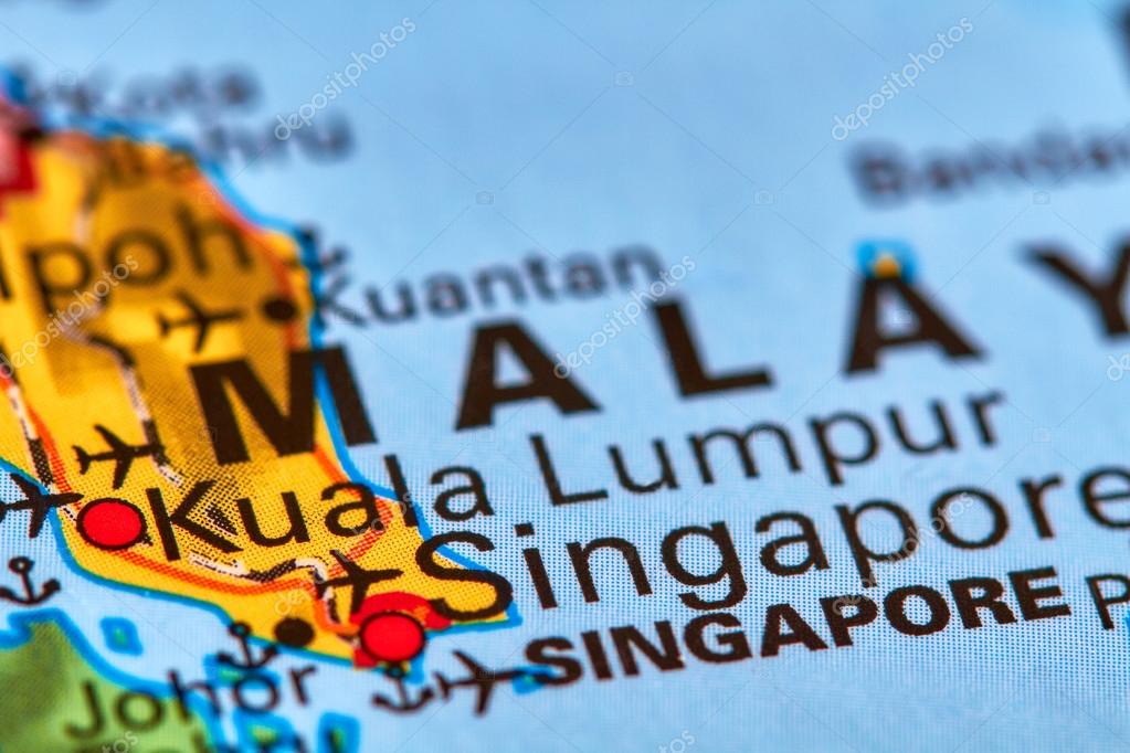 Kuala Lumpur Sur La Carte Photographie Outchill 107531366