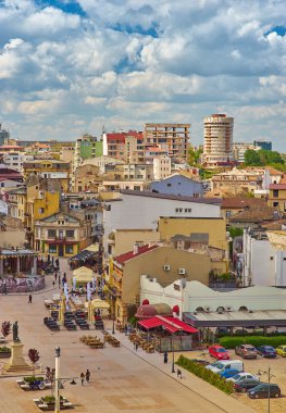 Köstence şehrinin havadan görünümü
