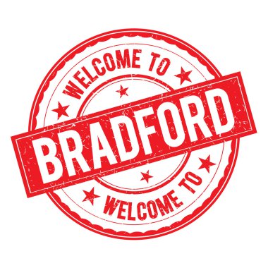 Bradford damga işareti vektör hoş geldiniz.