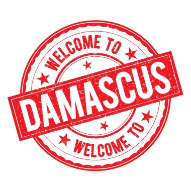 Damascus damga işareti vektör hoş geldiniz.
