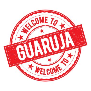 Welcome to GUARUJA  Stamp Sign Vector. clipart