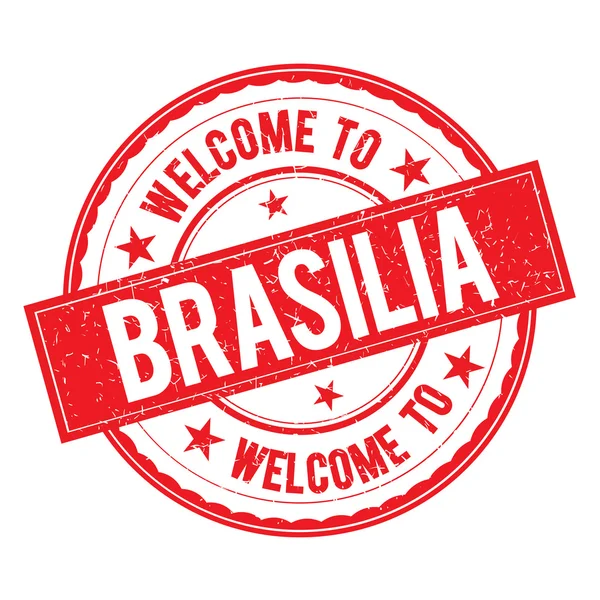 ブラジリア スタンプ記号ベクトルへようこそ. — ストックベクタ