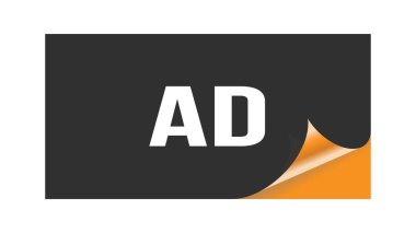 AD metni siyah turuncu etiket damgası üzerine yazılmış.