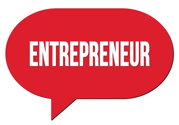 Entrepreneur Text Written Red Speech Bubble Stamp — Stock Photo, Image