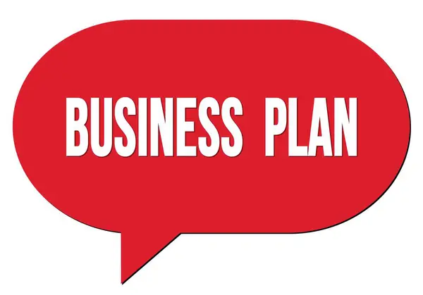 Business Plan Text Written Red Speech Bubble Stamp — Stock Photo, Image