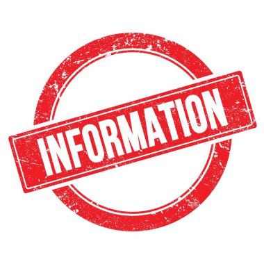 Kırmızı grungy yuvarlak vintage pul üzerine Bilgilendirme metni.