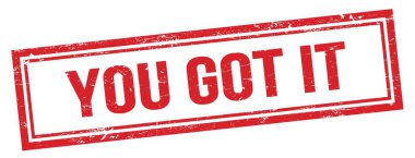 Kırmızı eski dikdörtgen damgalı bir IT mesajı aldın..