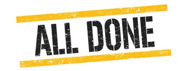 Hepsi siyah sarı grungy çizgileri üzerine yapılmış metin damgası.