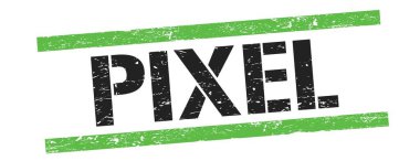 PIXEL metin üzerinde siyah yeşil grungy satır işareti.
