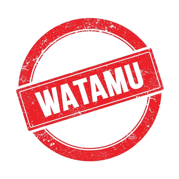 Watamu Texto Vermelho Grungy Rodada Carimbo Vintage — Fotografia de Stock