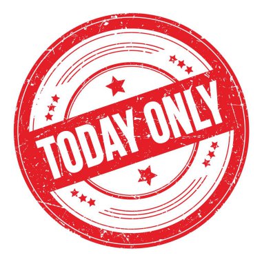 Bugün sadece kırmızı yuvarlak dokuma damgası üzerinde yazı var..